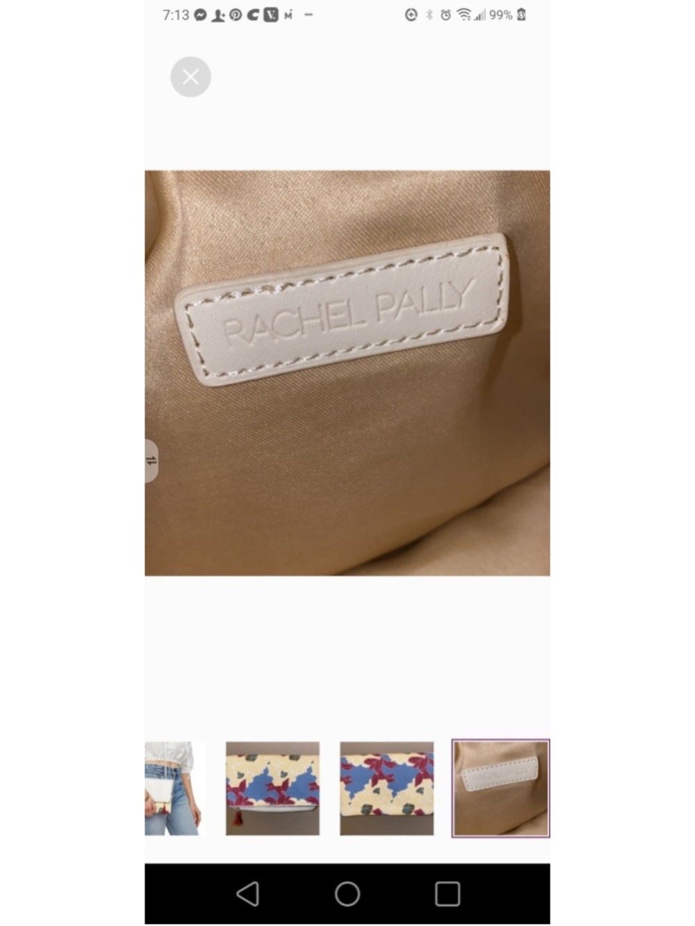 Rachel Pally Reversible Foldover Clutch NWOT - Picture 4 of 5